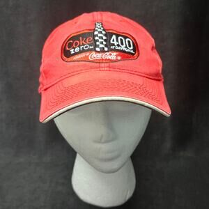 Nascar Coke Zero 400 Daytona Beach International Coca Cola Racing Hat Adjustable